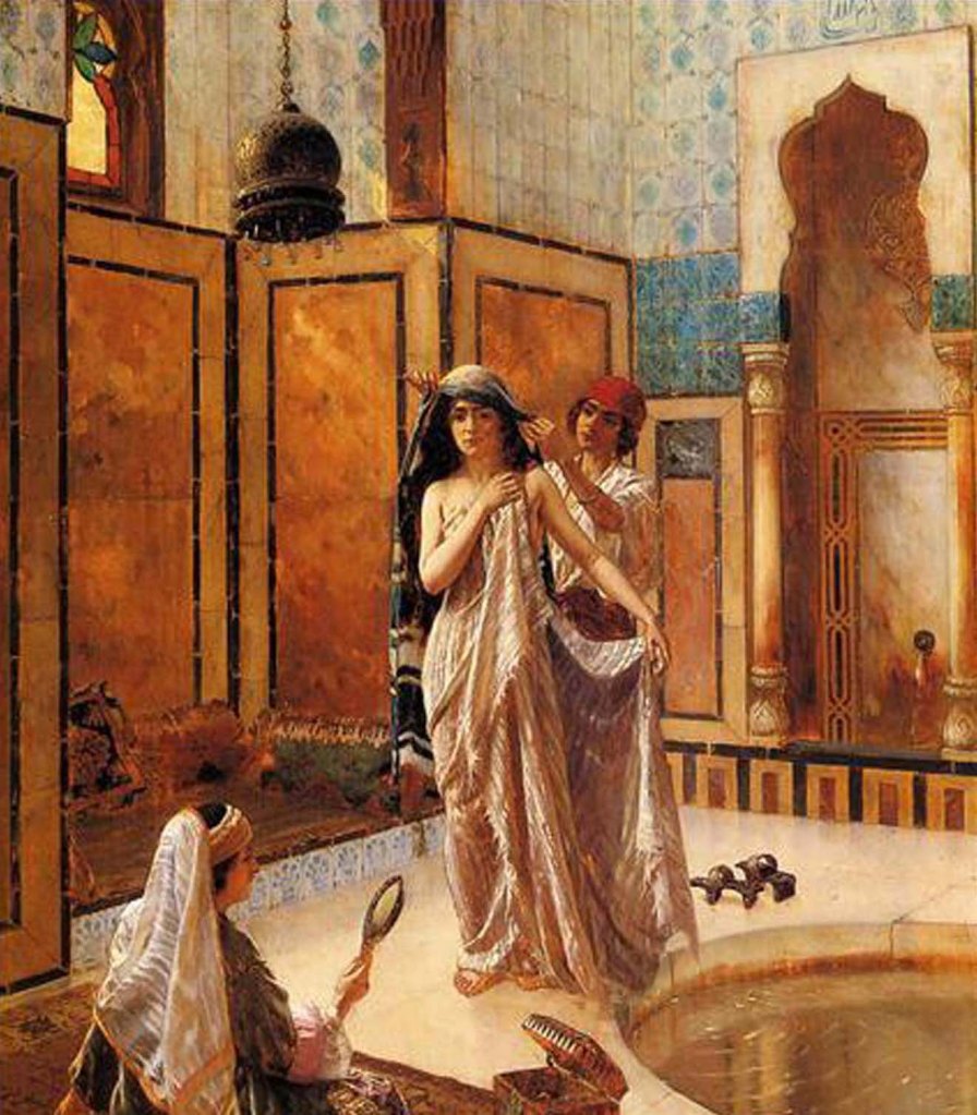 5-la-harem-bain-arabe-peintre-rudolf-ernst
